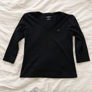 Y2K / Tommy Hilfiger / V-Neck Top / Size Large